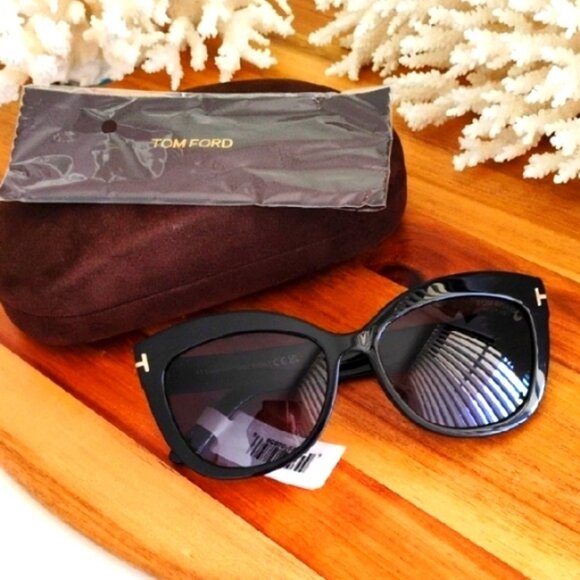 Tom Ford POLARIZED 💥NWT💥 Alistair Black Women's Sunglasses. W. Case+cloth - Picture 1 of 14